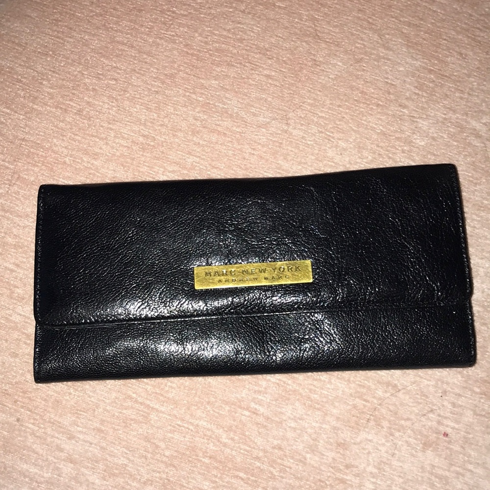 Andrew Marc Leather Wallet Black